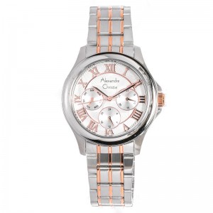 Alexandre Christie AC 2538 Silver Rosegold White BFBTRSL